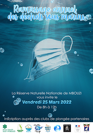 Journée de ramassage des déchets sous-marins sur l’ilot M’Bouzi