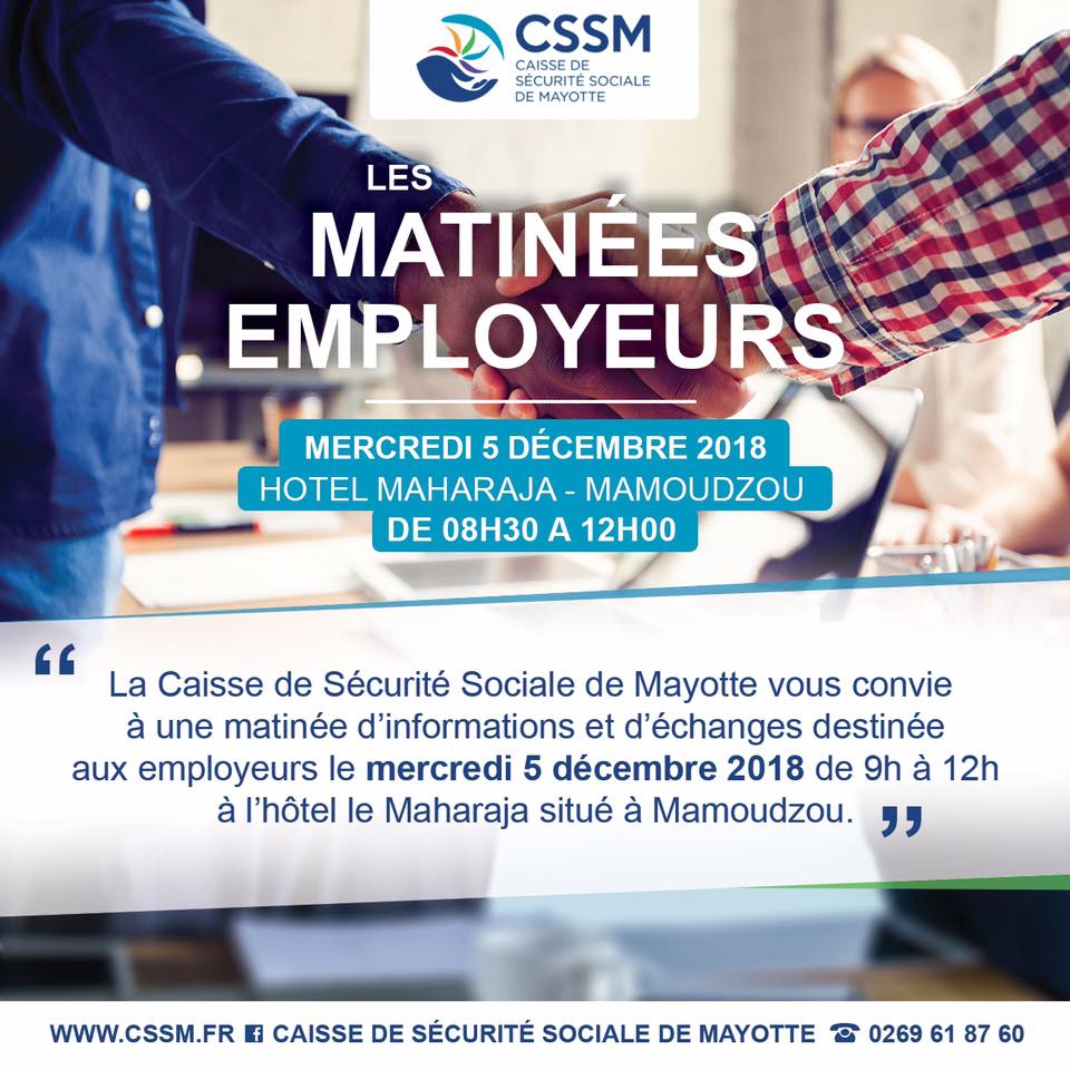 Matinée d’informations à destination des employeurs : arrêt de travail, DADS, santé et employabilité, télé-déclarations et paiement des cotisations sociales