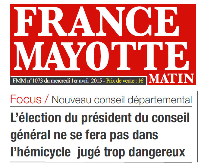 Poisson d’avril dans France Mayotte matin