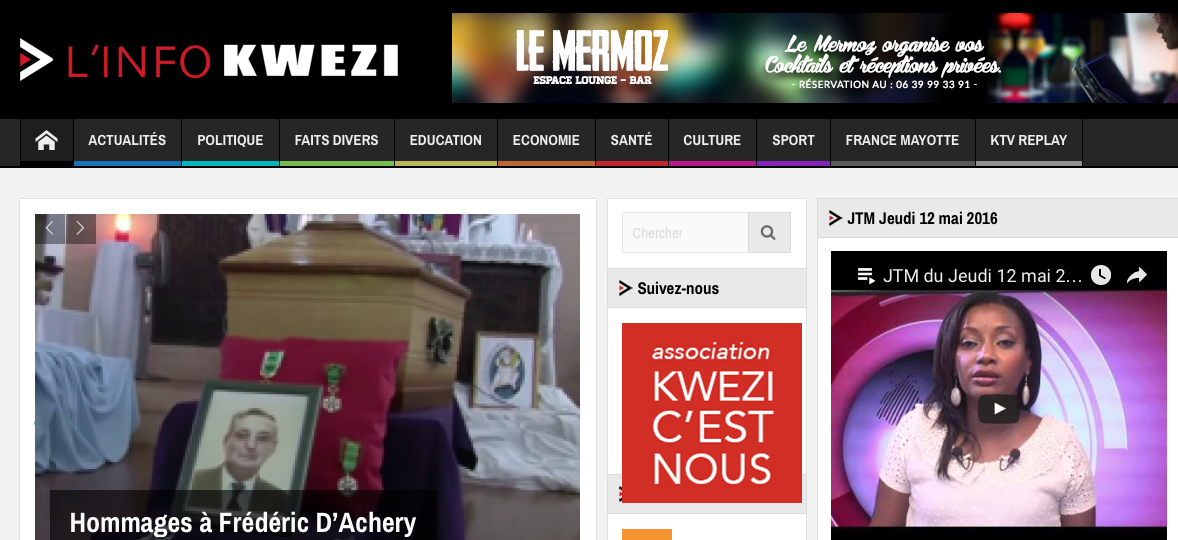 Plus d’un million et demi de vues sur linfokwezi.fr