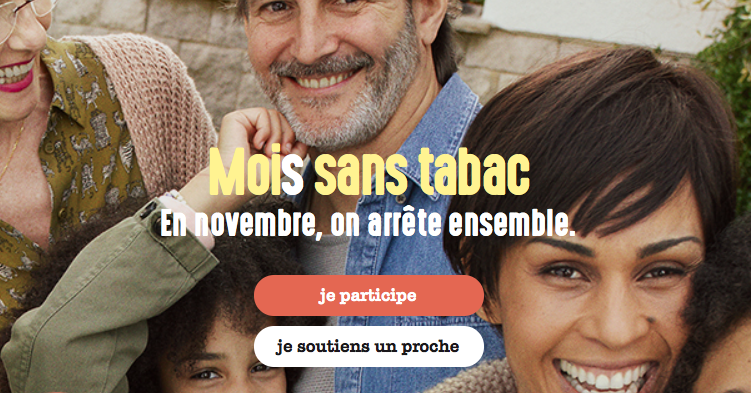 Novembre : Moi(s) sans tabac