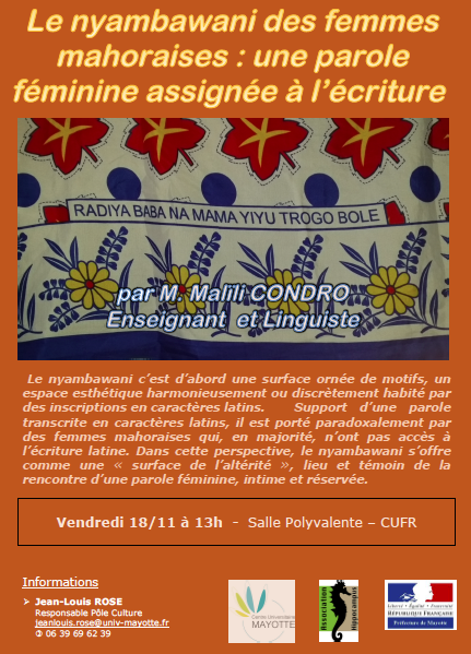 CUFR : venez découvrir l’histoire du nyambawani