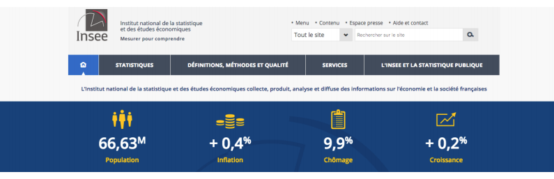 Le site de l’Insee fait peau neuve