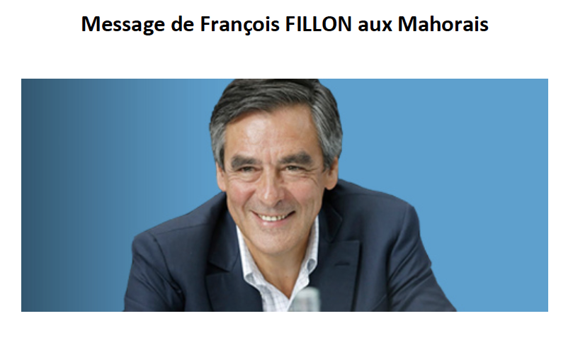 Fillon s’adresse aux Mahorais