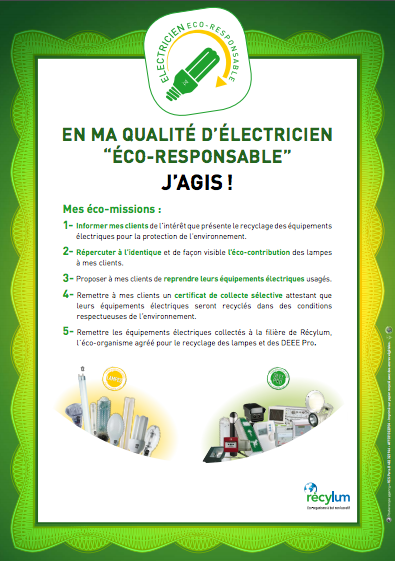 Signature de la Charte de l’Electricien Eco-Responsable