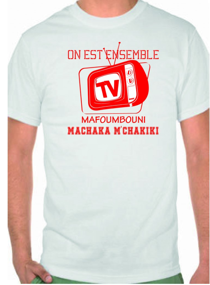 Le soutien à TV-Mafoumbouni s’organise à travers la vente de T-Shirt