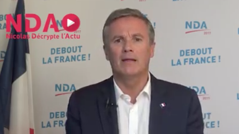 Nicolas Dupont-Aignan dresse son bilan de Mayotte suite à sa visite