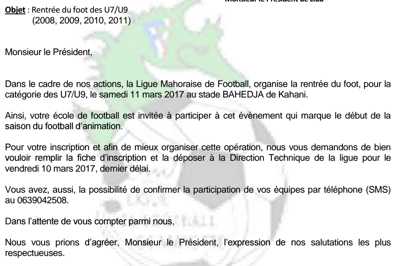 Rentrée du Football d’Animation