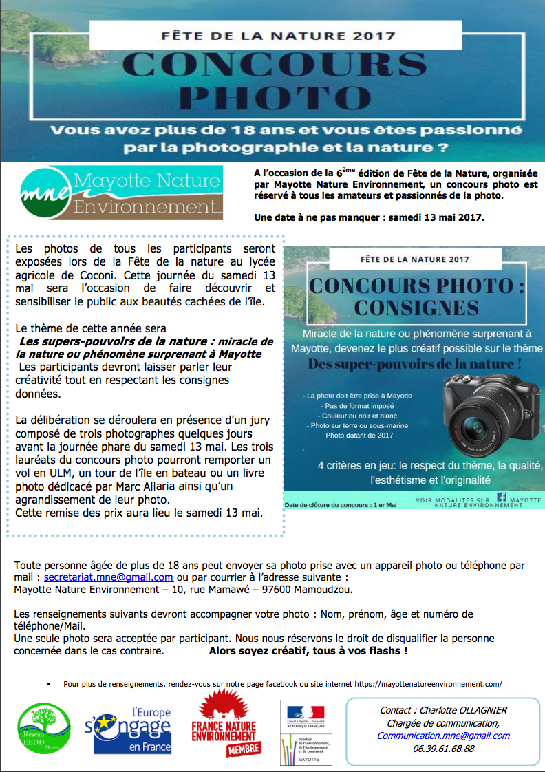 Concours fête de la nature 2017