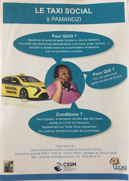 Un “taxi social” à Pamandzi pour les plus de 65 ans