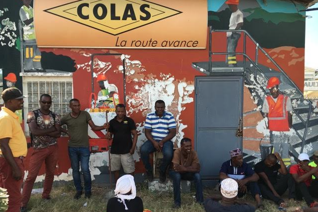 Les salariés de la Colas toujours en grève