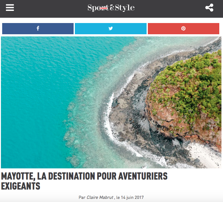 Le magazine L’équipe Sport&Style consacre un article à Mayotte