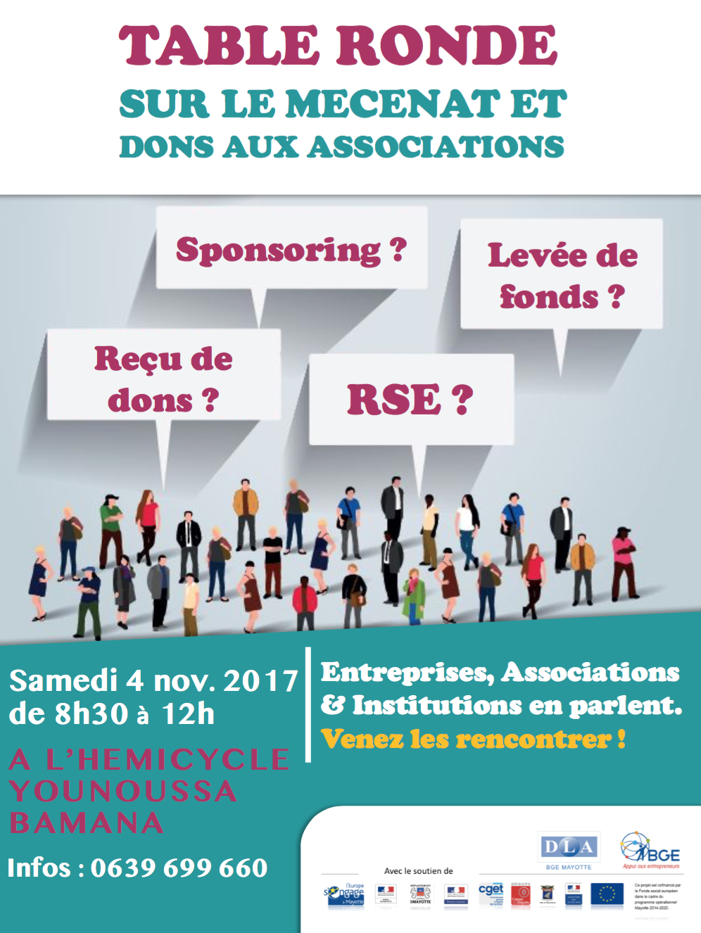 Programme de la première table ronde sur le mécénat et dons aux associations