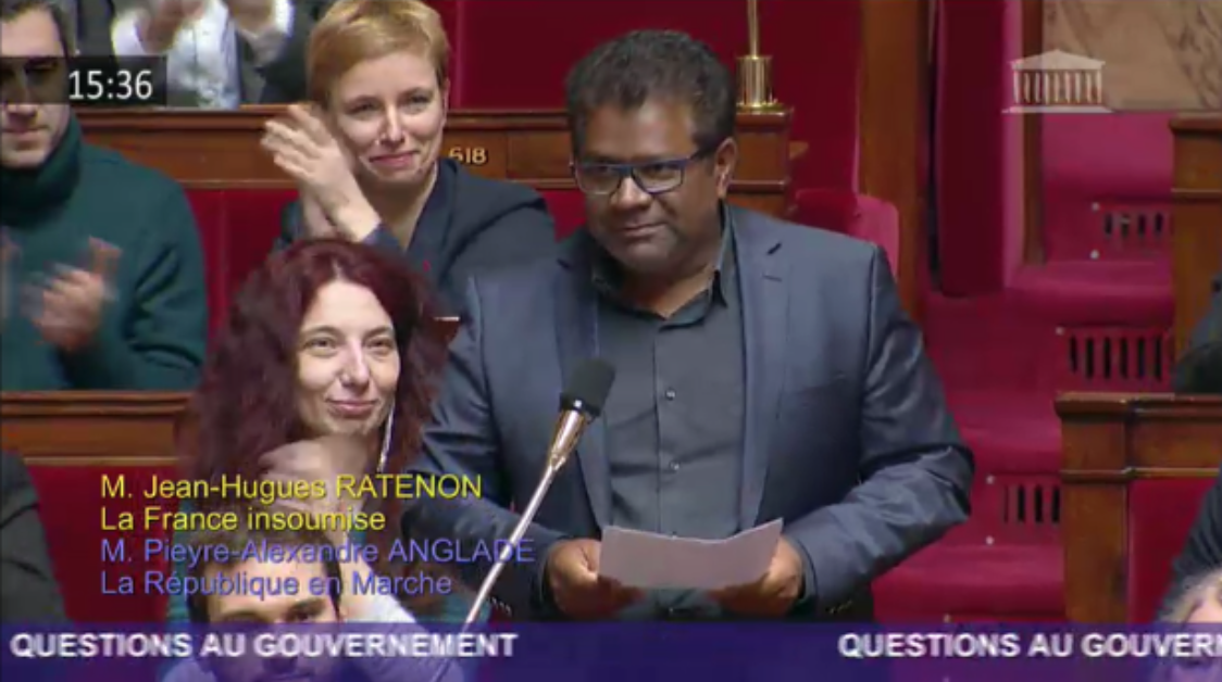 Jean-Hugues Ratenon interpelle Annick Girardin sur la situation à Mayotte (vidéo)