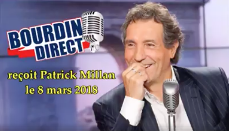 Patrick Millan chez Jean Jacques Bourdin sur RMC ce matin (vidéo)