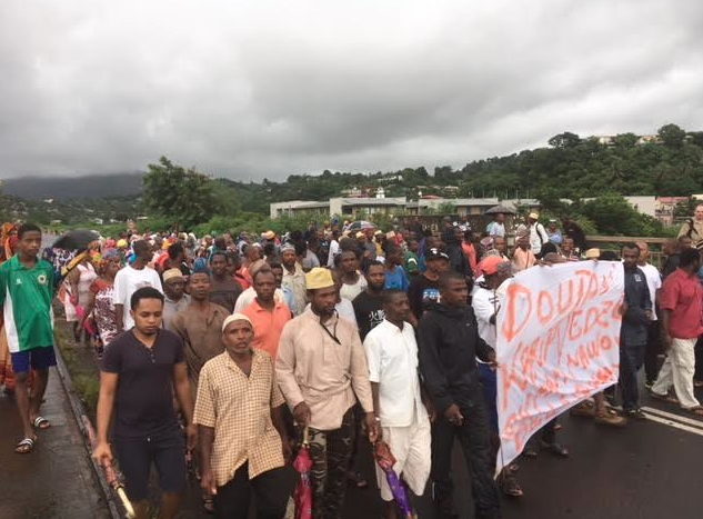 Marche contre l’insécurité des habitants de Doujani Mamoudzou