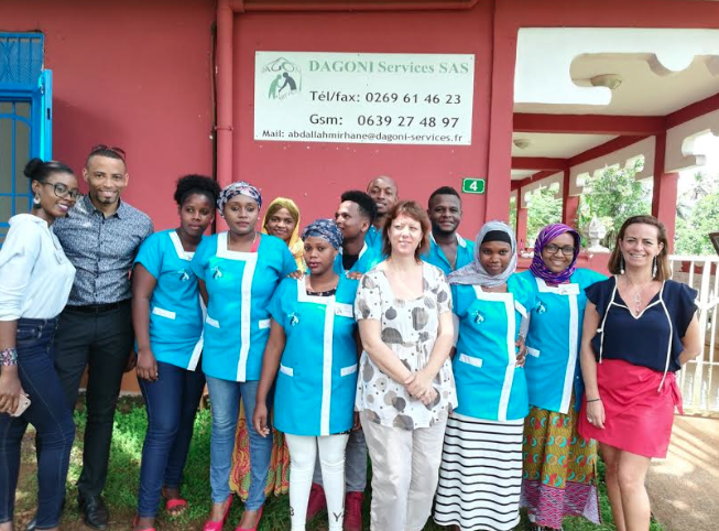 13 premiers contrats de professionnalisation à Mayotte mis en place par Dagoni Services et Opcalia