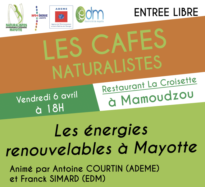 Café Naturalistes : les énergies renouvelables à Mayotte