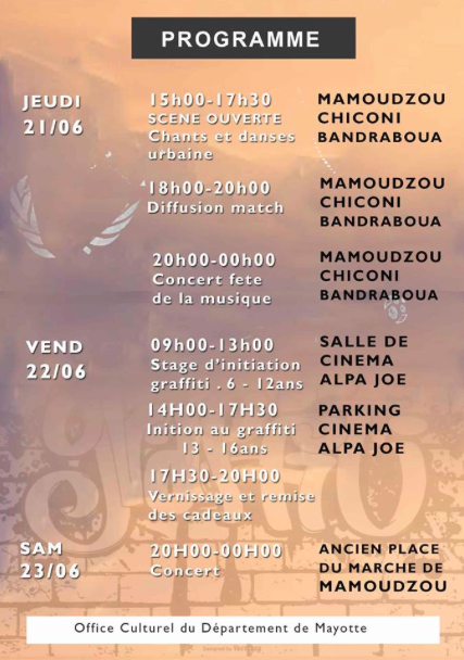 L’Office Culturel Départemental (OCD) organise sa 1ère Edition du Festival des Musiques Urbaines (FMU)