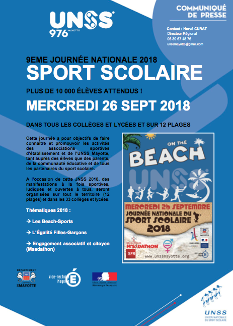 Journée Nationale du Sport Scolaire 2018