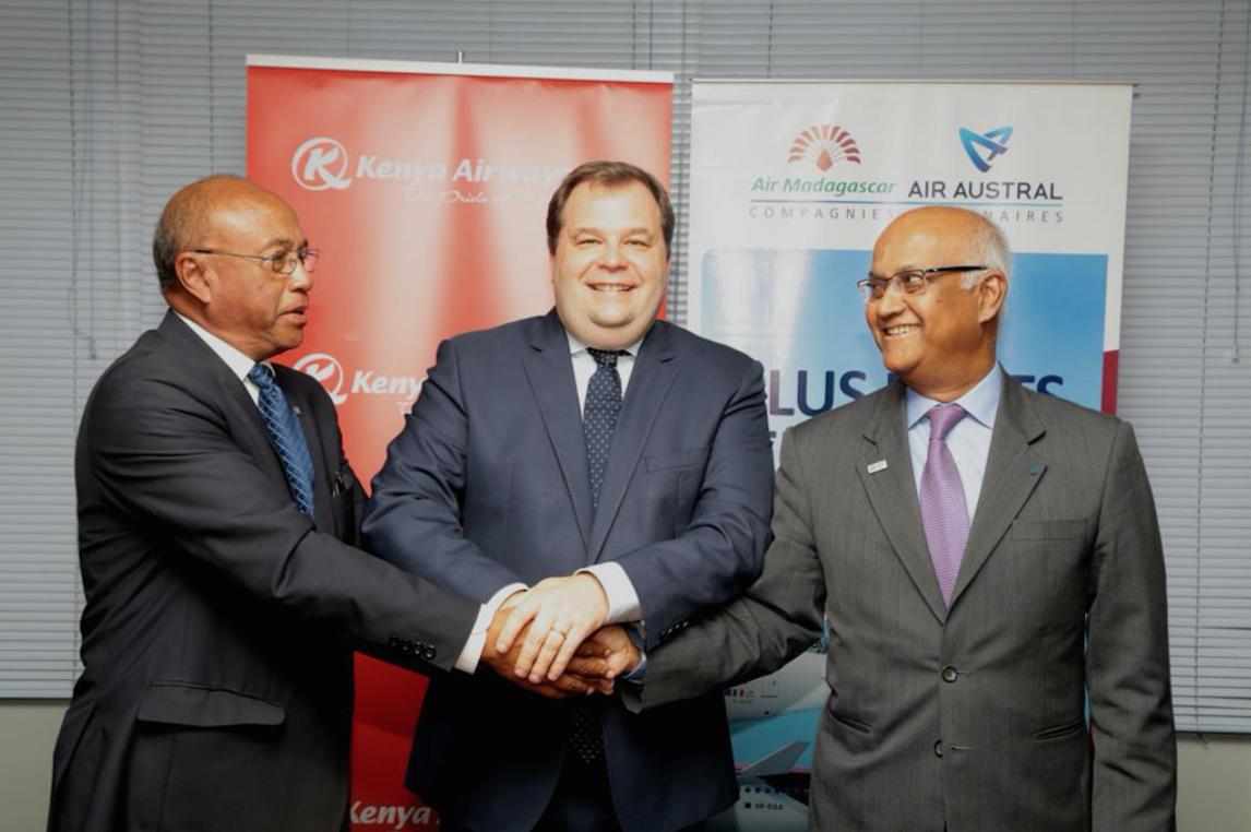Air austral, Air Madagascar et Kenya Airways officialisent leur « accord de partenariat privilégié »