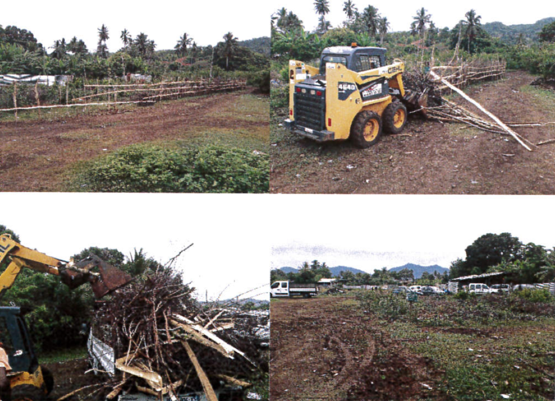 La commune de Chirongui détruit des constructions illégales sur un terrain qui doit accueillir 110 logements