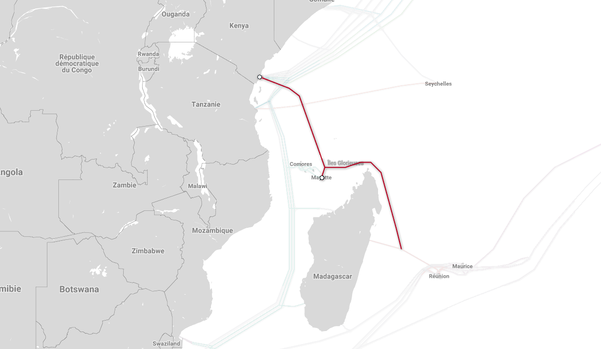 Incident sur le câble Lion 2