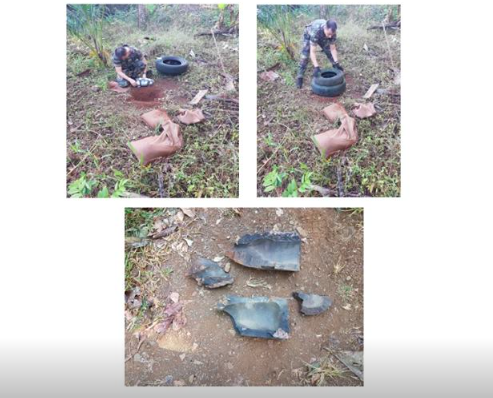 L’obus des années 1870 détruit ce matin à Combani