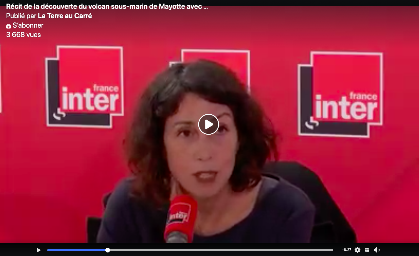 Le volcan de Mayotte au coeur d’une émission sur France Inter