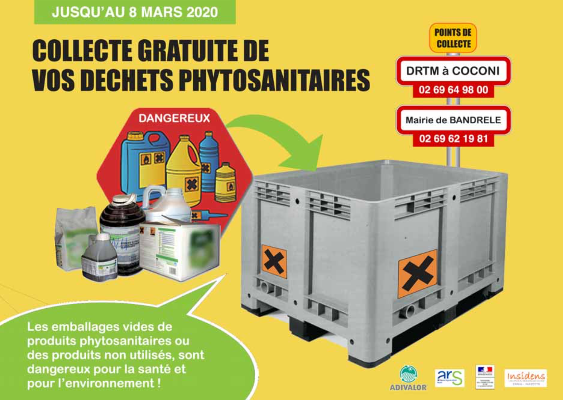 Collecter les déchets phytosanitaires de l’agriculture
