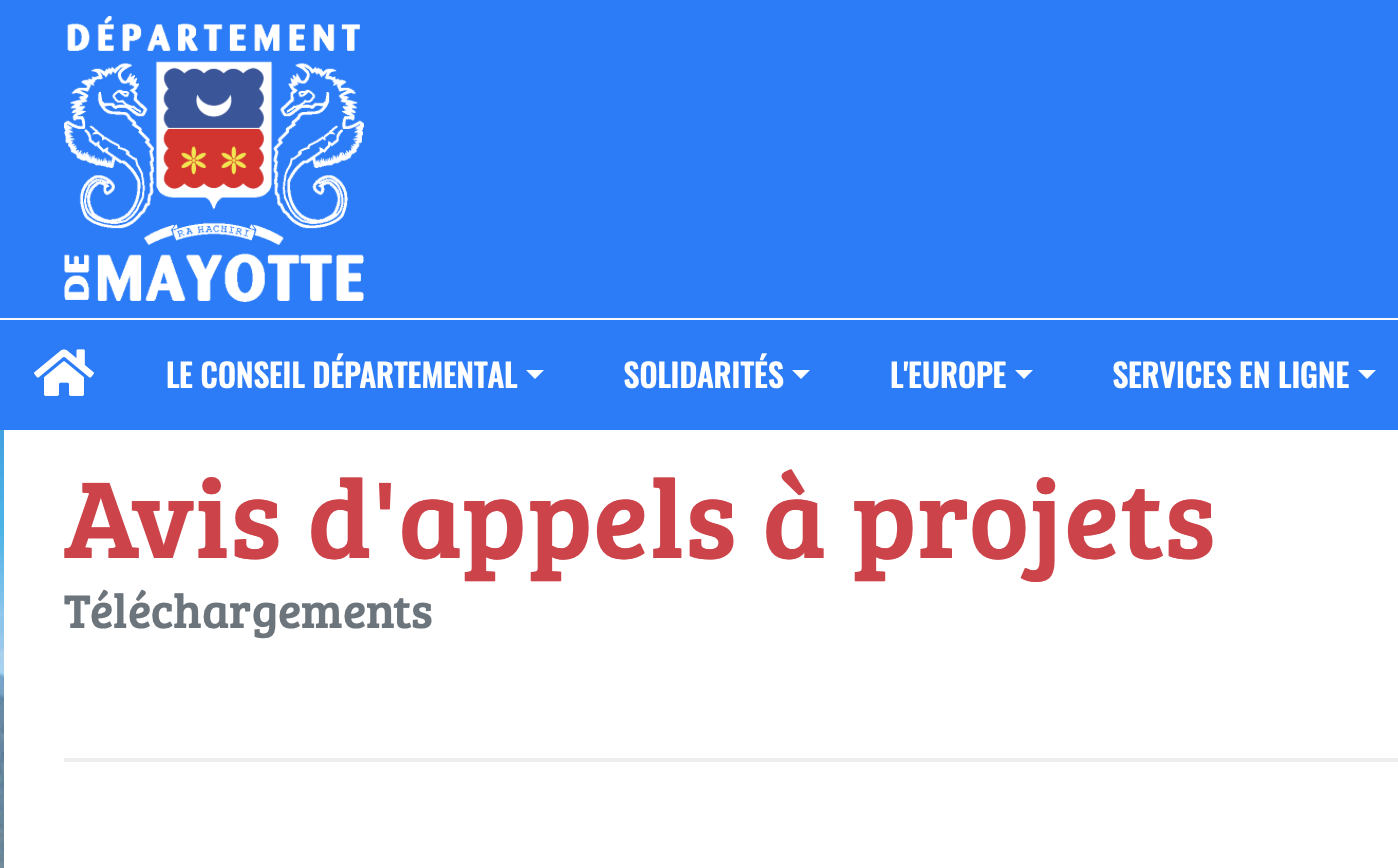 Le Département de Mayotte lance deux appels à projet : accompagnement des associations étudiantes et appui au développement international