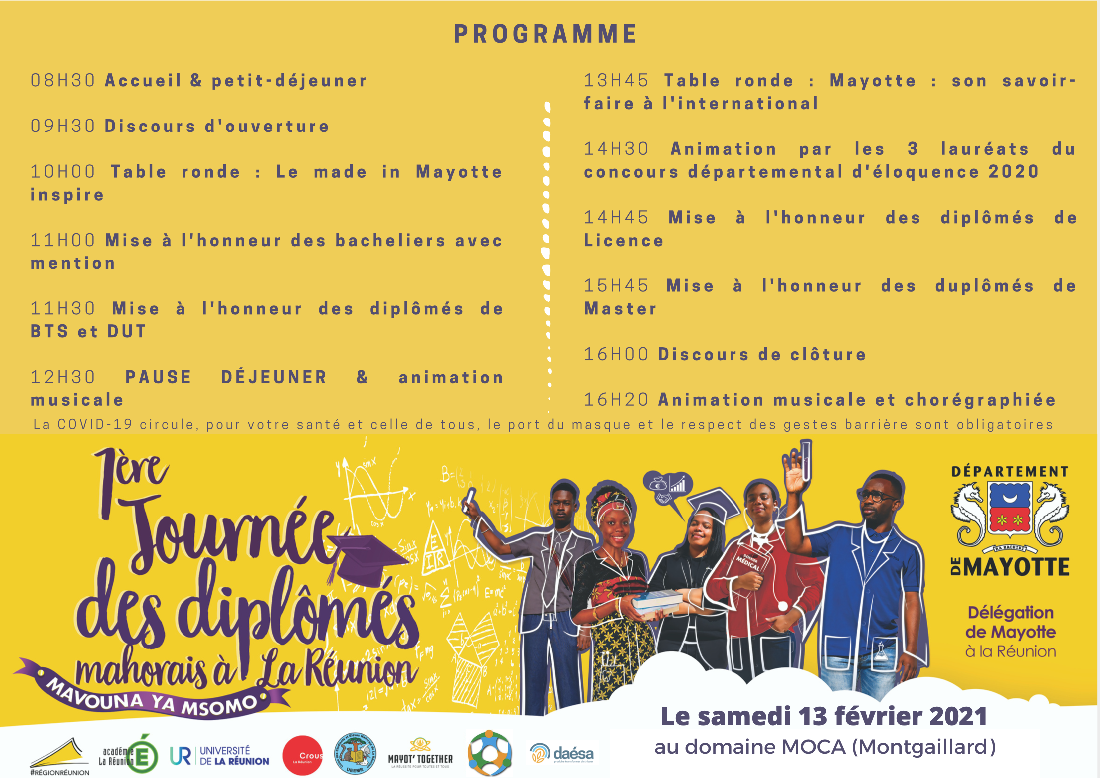 Les jeunes diplômés mahorais de La Réunion sont à l’honneur aujourd’hui