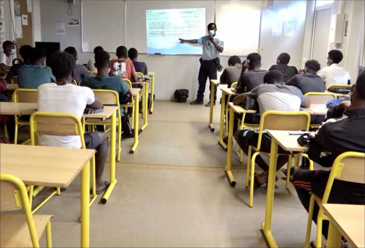 La brigade de prévention de la délinquance juvénile intervenait hier à Kahani