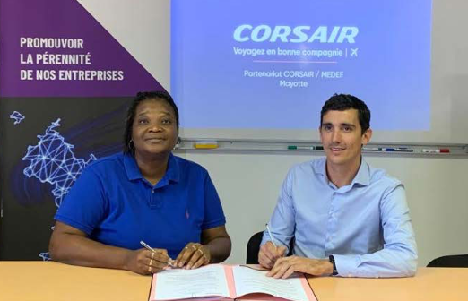 Partenariat Corsair-Medef : des billets d’avion à prix avantageux pour les 90 entreprises adhérentes au Medef ￼