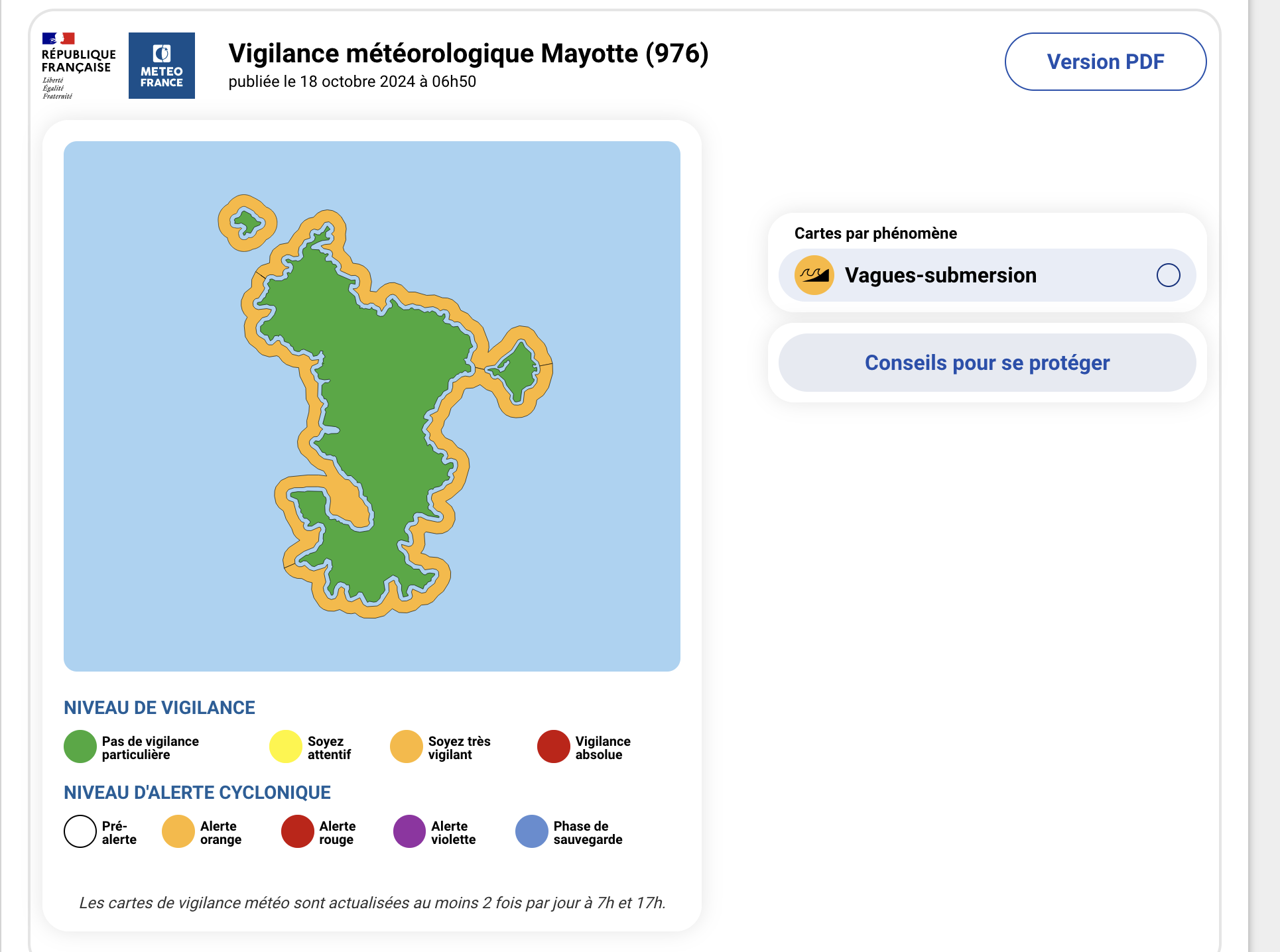 Vigilance orange vagues-submersion marine : Point de situation