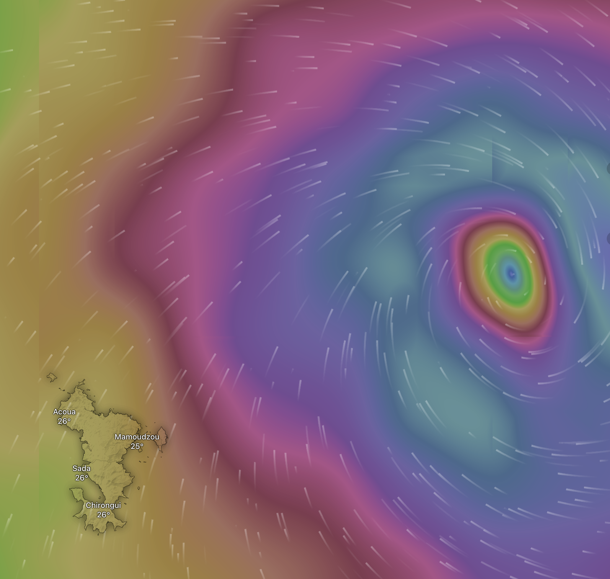 Le cyclone Chido est là : déclenchement de l’alerte violette cyclonique à 07 heures