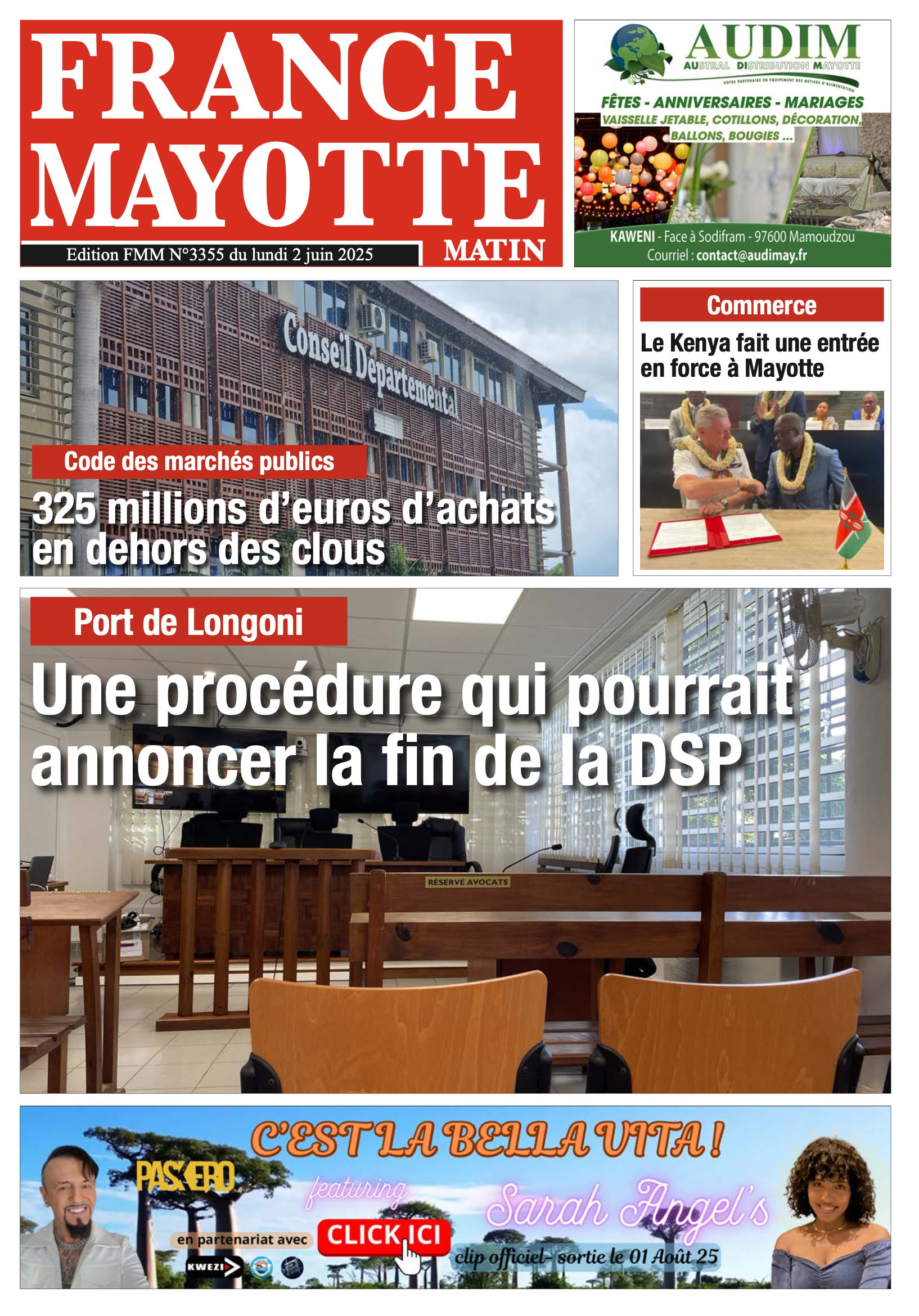 France Mayotte Matin vient de paraître