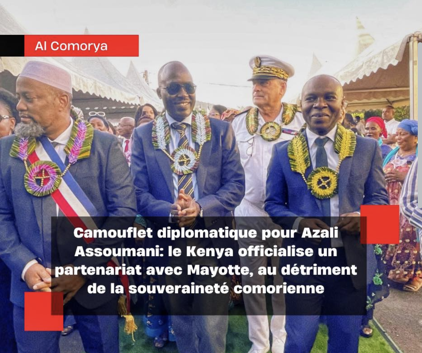 Mayotte-Kenya : un revers diplomatique pour Moroni selon la presse comorienne