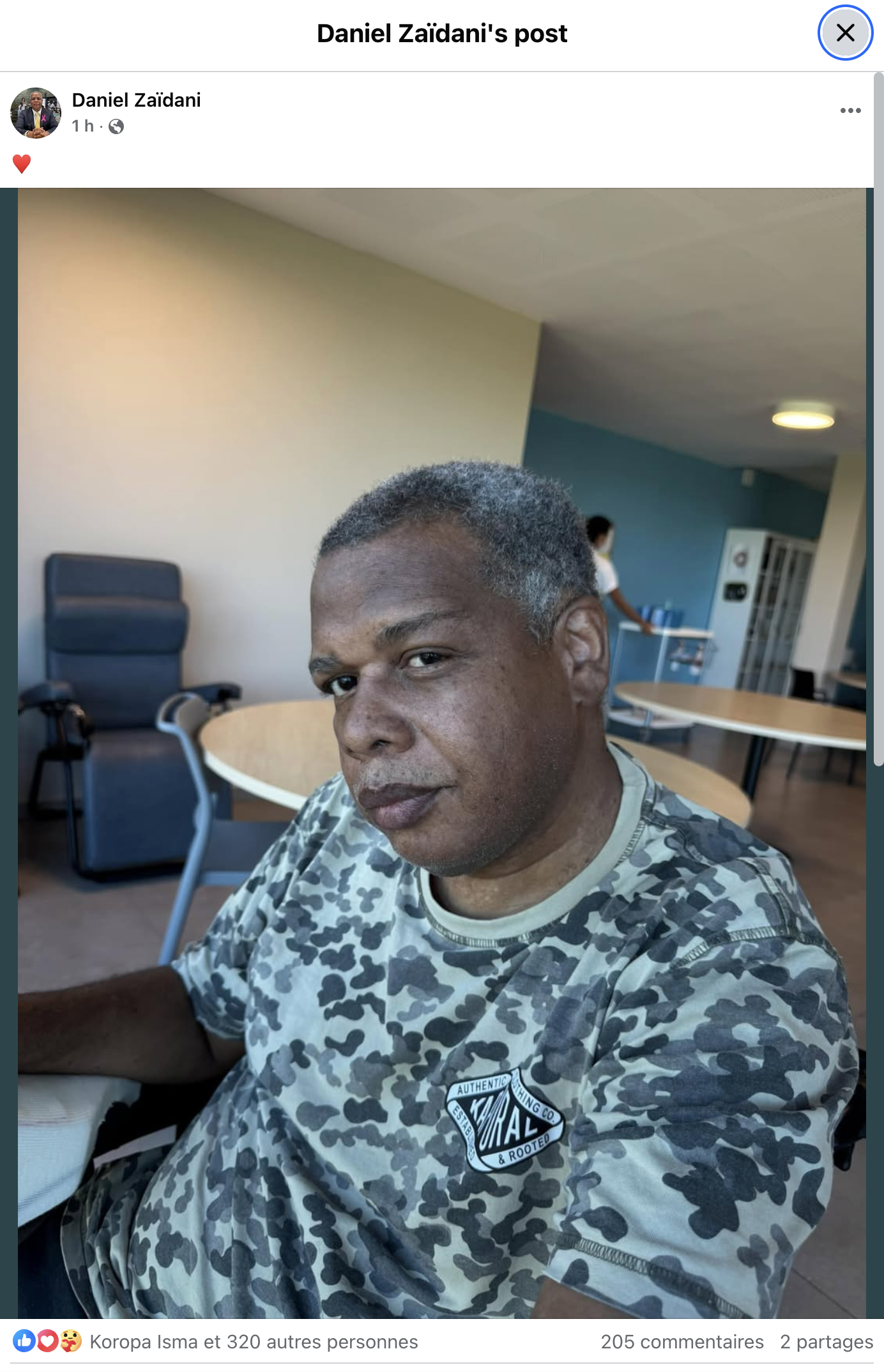 Des nouvelles de Daniel Zaïdani