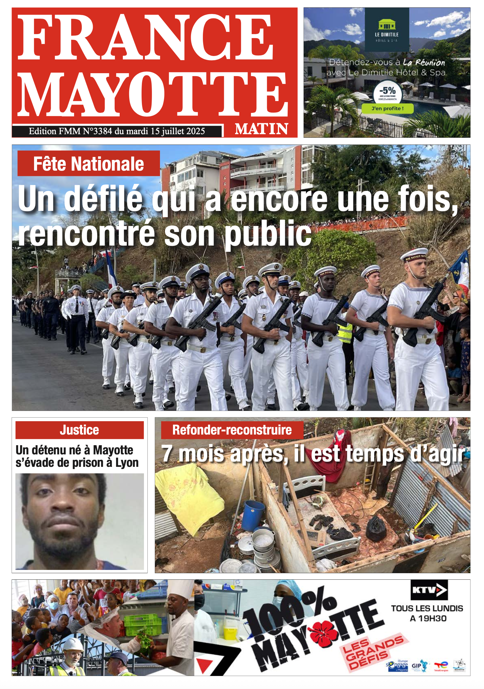 Votre France Mayotte Matin vient de paraître