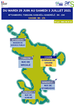 Nouvelle carte des vaccinations du 29 juin au 3 juillet