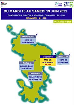 Plannings et lieux de vaccinations du 15 au 19 juin
