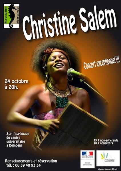 Christine Salem en concert à Dembéni