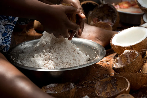 Une belle production locale de cocos