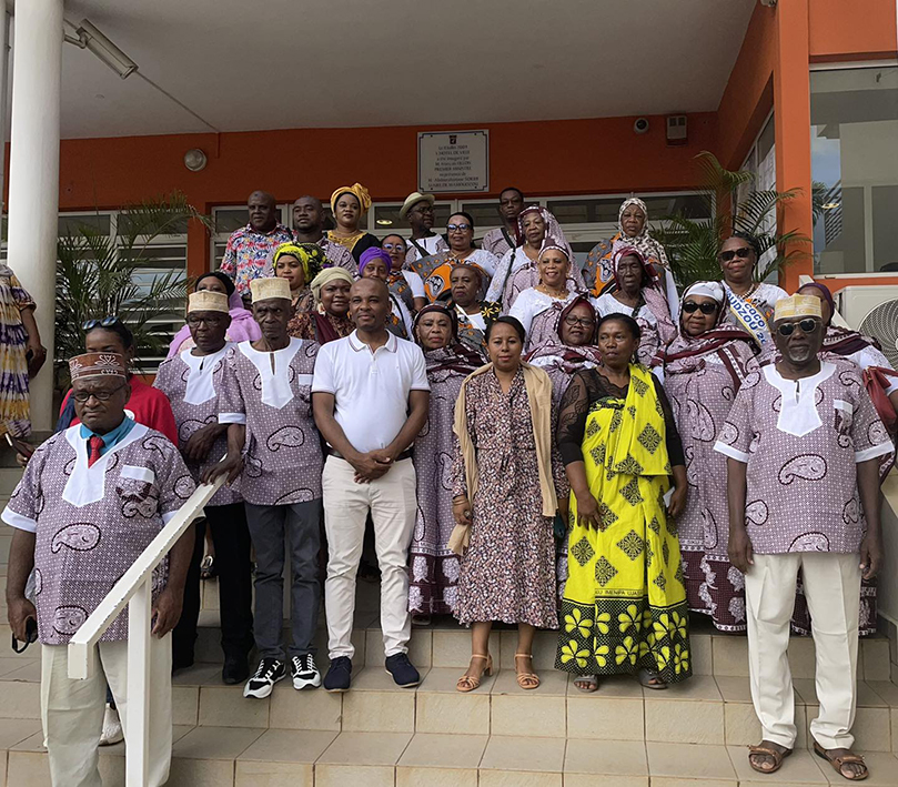 La délégation de cocos de Mamoudzou partie à Zanzibar a été fêtée pour son retour à Mayotte hier