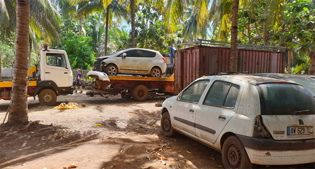 CODAF : Opération de contrôles des garages à Passamainty et Dembéni