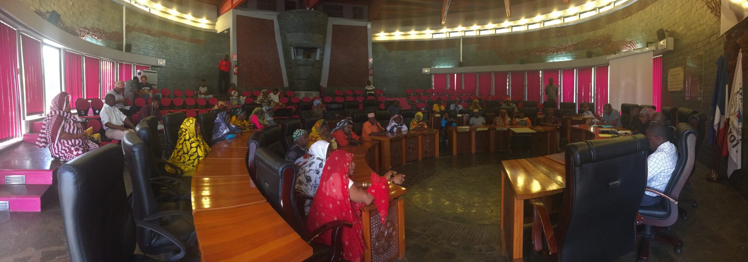 Le collectif de Mayotte reçu actuellement au Conseil Départemental