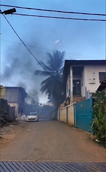 Des voitures incendiées en ce moment à Combani