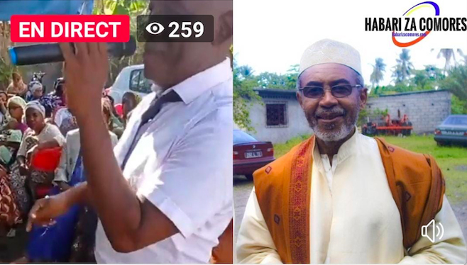 Un meeting politique comorien anti Azali qui déclenche la colère du collectif des citoyens de Mayotte