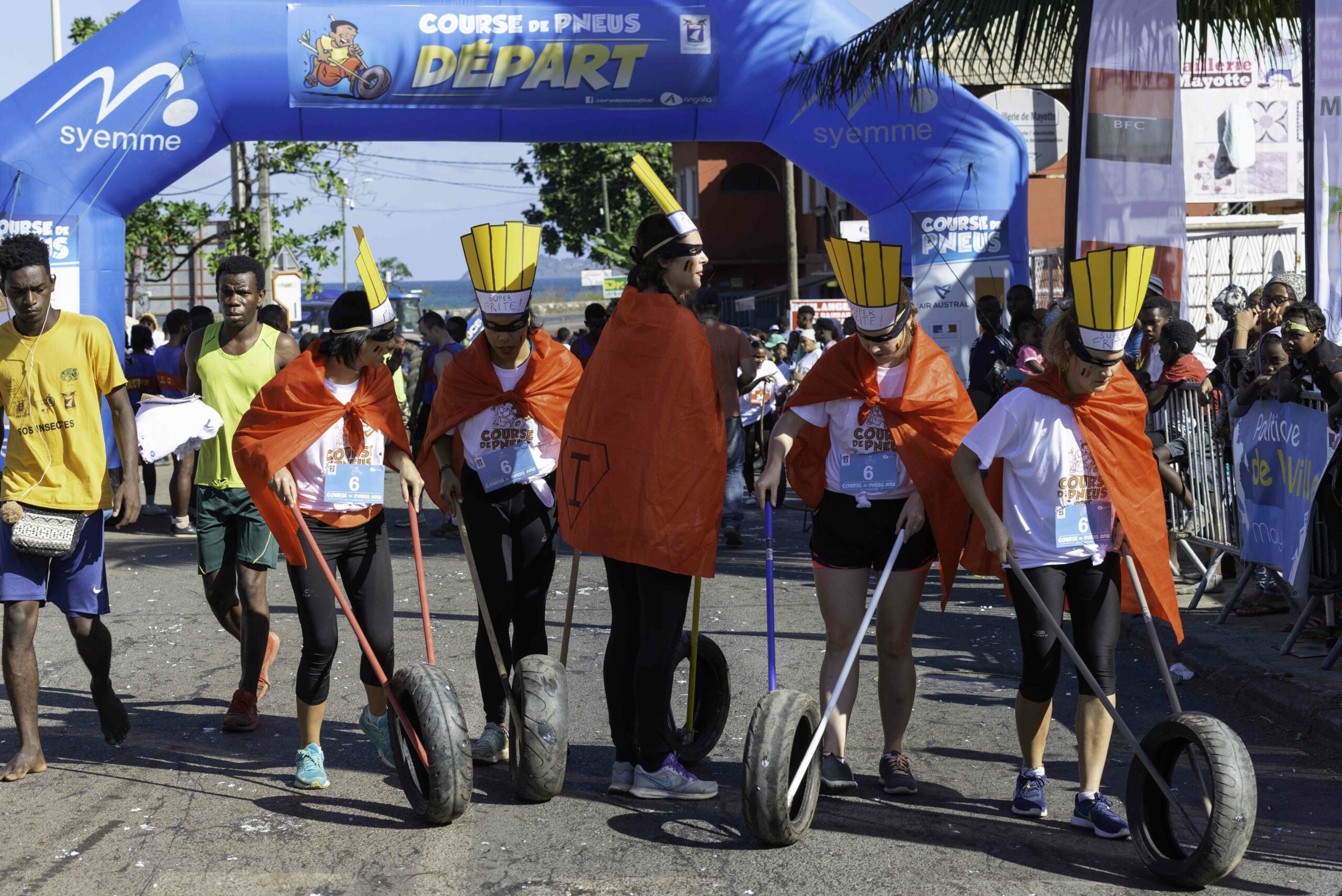 Retour en images sur la course de pneu